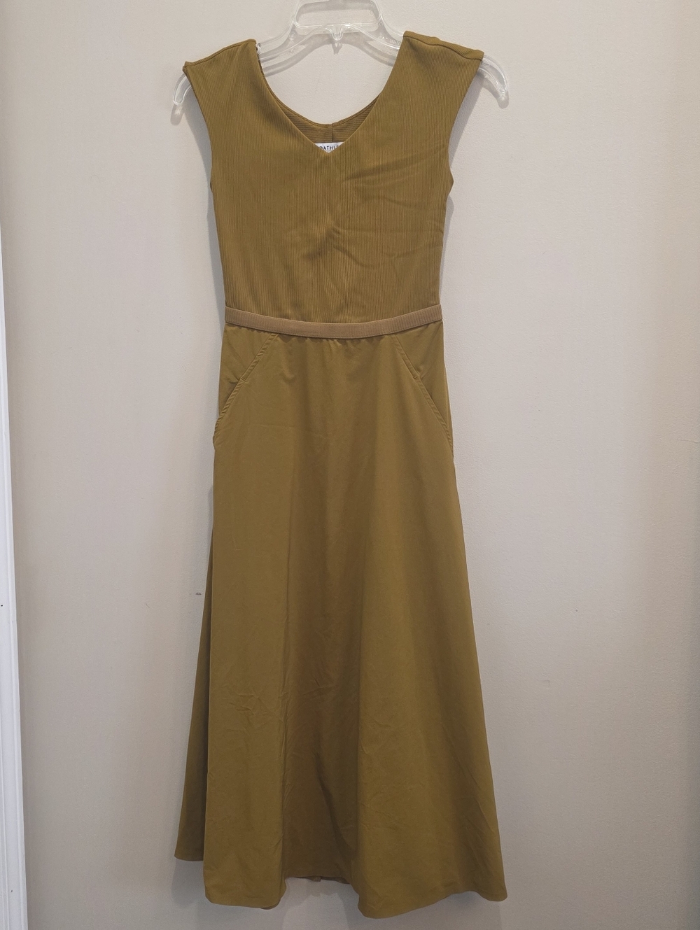 ATHLETA XXS Ryder Dress XXS Yellow Travel Commute Athleisure 988525 *EUC*